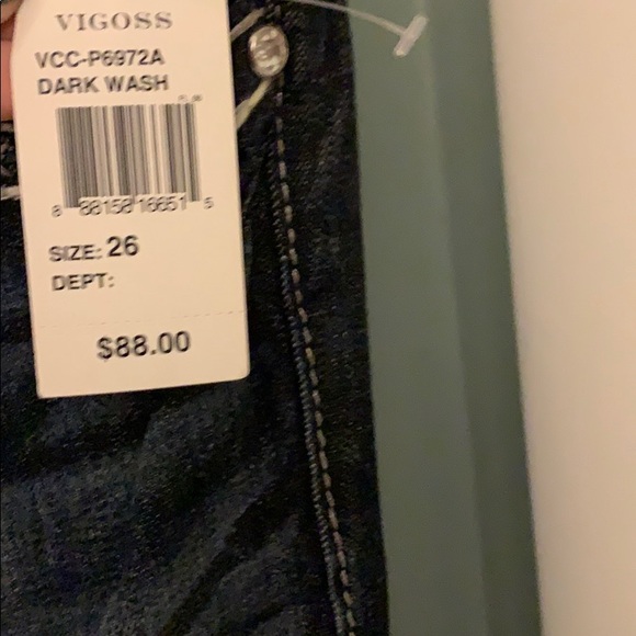 vigoss jeans NWT size 26 - Picture 3 of 4